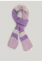 Foulard basique violet/écru