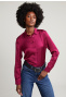 Magenta classic blouse