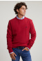 Pull basique col rond aspen red