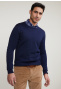 Custom fit merino crew neck pullover lt stellar mou