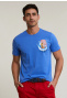 Normal fit basic T-shirt korte mouwen evening blue