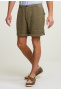 Fancy linen short khaki