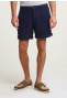 Fancy linen short oxford blue