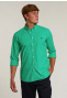 Custom fit poplin shirt jungle green