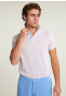 Custom fit cotton stretch polo reed mix