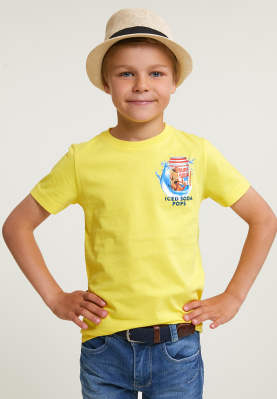 Normal fit basic T-shirt short sleeves lemonade