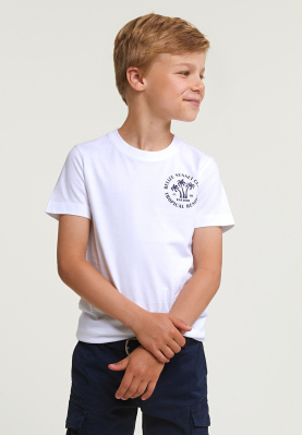 Normal fit basic T-shirt short sleeves white