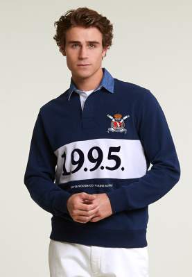 Fancy rugby sweater navy