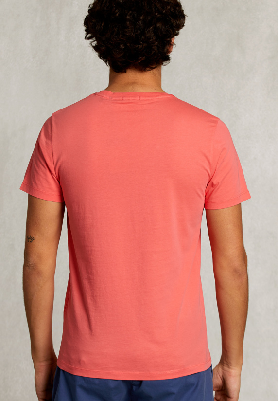 Custom fit pima cotton T-shirt rose - River Woods